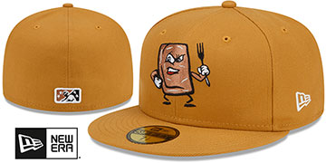 IronPigs 'THEME NIGHT' Panama Tan Fitted Hat by New Era