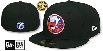 Islanders NHL TEAM-BASIC Black Fitted Hat by New Era