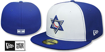 Israel 'STAR BASEBALL' White-Royal Hat by New Era