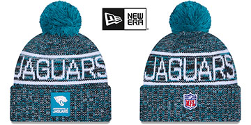 Jaguars 2025 NFL SIDELINE Knit Beanie Hat by New Era
