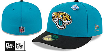 Jaguars 2026 PRECURVED NFL DRAFT Teal-Black Fitted Hat by New Era