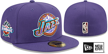 Jazz ASW ANNIVERSARY SIDE-PATCH Purple Fitted Hat by New Era
