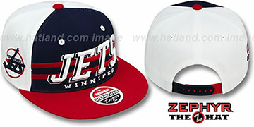 Jets 2T SUPERSONIC SNAPBACK Navy-Red Hat by Zephyr