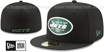 Jets NFL TEAM-BASIC-2 Black Fitted Hat by New Era