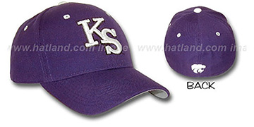 Kansas State DH Fitted Hat by ZEPHYR - purple