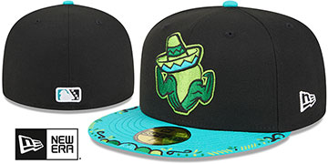 Kernels 2026 COPA DE LA DIVERSION Black-Teal Fitted Hat by New Era