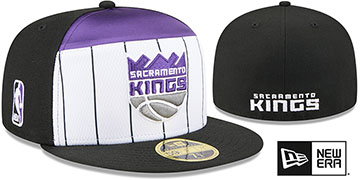 Kings 2025-26 NBA SPLIT PANEL TIP OFF Fitted Hat by New Era