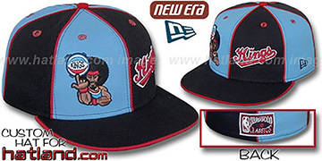 Kings RETROMAN DOUBLE WHAMMY Columbia-Black Fitted Hat