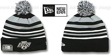 Kings 'STRIPEOUT' Knit Beanie Hat by New Era