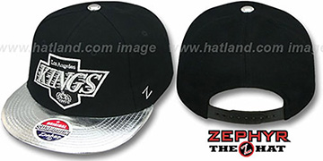 Kings ZENITH SNAPBACK Black-Silver Hat by Zephyr