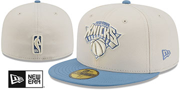Knicks 2026 COLOR PACK Cream-Blue Fitted Hat by New Era
