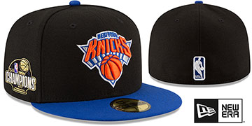 Knicks 2026 FINALS CHAMPIONS Black-Royal Fitted Hat by New Era