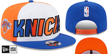 Knicks COLOR BLOCK BACK HALF SNAPBACK Hat by New Era
