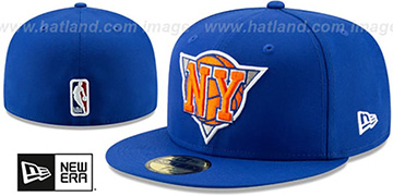Knicks DECEPTORED Royal Fitted Hat by New Era