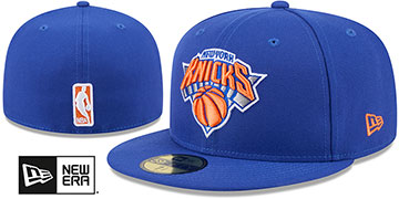 Knicks NBA TEAM-BASIC Royal Fitted Hat by New Era