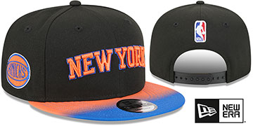 Knicks STATEMENT SNAPBACK Black-Fade Hat by New Era