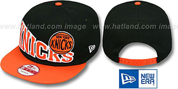 Knicks STOKED SNAPBACK Black-Orange Hat by New Era
