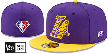 Lakers 2021 NBA INSIDER DRAFT Purple-Gold Fitted Hat by New Era
