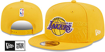 Lakers 2023 NBA DRAFT SNAPBACK Gold Hat by New Era