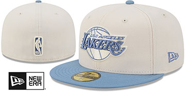 Lakers 2026 COLOR PACK Cream-Blue Fitted Hat by New Era