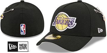 Lakers 2026 NBA ON-STAGE CRYSTAL DRAFT Black Fitted Hat by New Era