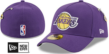 Lakers 2026 NBA ON-STAGE CRYSTAL DRAFT Purple Fitted Hat by New Era