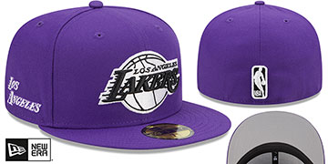 Lakers 22-23 ALTERNATE CITY-EDITION Fitted Hat by New Era