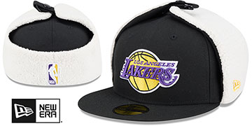 Lakers CLASSIC DOGEAR Black Fitted Hat by New Era