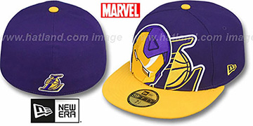 Lakers HERO-HCL Purple-Gold Fitted Hat by New Era
