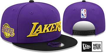 Lakers STATEMENT SNAPBACK Purple-Black Hat by New Era