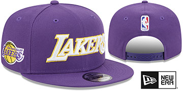 Lakers STATEMENT SNAPBACK Purple Hat by New Era