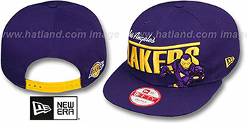 Lakers TEAM-HERO SNAPBACK Purple Hat by New Era