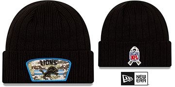 Lions 2021 SALUTE-TO-SERVICE Knit Beanie Hat by New Era