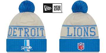 Lions 2023 HISTORIC SIDELINE Knit Beanie Hat by New Era