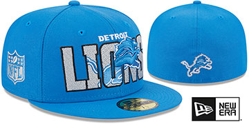 Lions 2023 NFL DRAFT Blue Fitted Hat by New Era