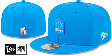 Lions '2025 HOT WEATHER NFL SIDELINE' Blue Fitted Hat by New Era