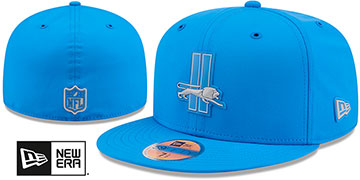 Lions 2026 'NFL HISTORIC SIDELINE' Blue Fitted Hat by New Era