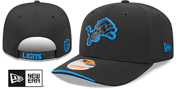 Lions 2026 NFL SIDELINE SNAPBACK Black Hat by New Era