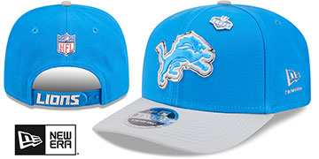 Lions 2026 PRECURVED NFL DRAFT STRETCH-SNAP Blue-Grey Hat by New Era