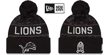 Lions 2026 SALUTE-TO-SERVICE Dark Digital Camo Knit Beanie Hat by New Era