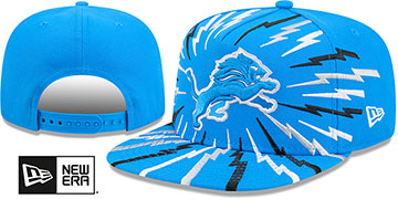 Lions BOLT A-FRAME SNAPBACK Blue Hat by New Era