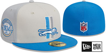 Lions HISTORIC SIDELINE PINWHEEL Fitted Hat by New Era