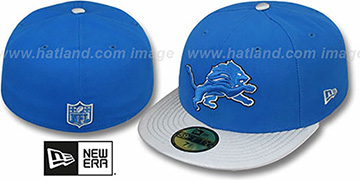 Lions NFL JERSEY-BASIC Blue-Grey Fitted Hat by New Era