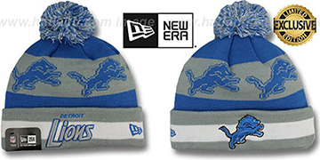 Lions REPEATER SCRIPT Knit Beanie Hat by New Era