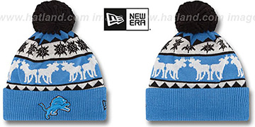 Lions THE-MOOSER Knit Beanie Hat by New Era