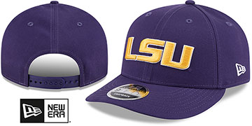 Louisiana State LOW-CROWN TEAM-BASIC SNAPBACK Purple Hat by New Era