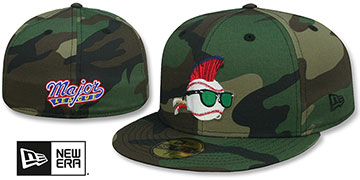 Major League WILD THING Army Camo Fitted Hat by New Era