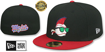 Major League WILD THING Black-Red Fitted Hat by New Era