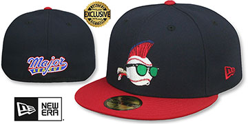 Major League WILD THING Navy-Red Fitted Hat by New Era
