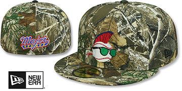 Major League WILD THING Realtree Camo Fitted Hat by New Era